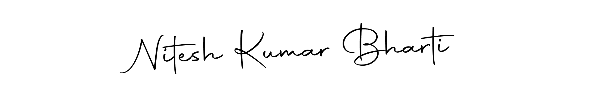Use a signature maker to create a handwritten signature online. With this signature software, you can design (Autography-DOLnW) your own signature for name Nitesh Kumar Bharti. Nitesh Kumar Bharti signature style 10 images and pictures png