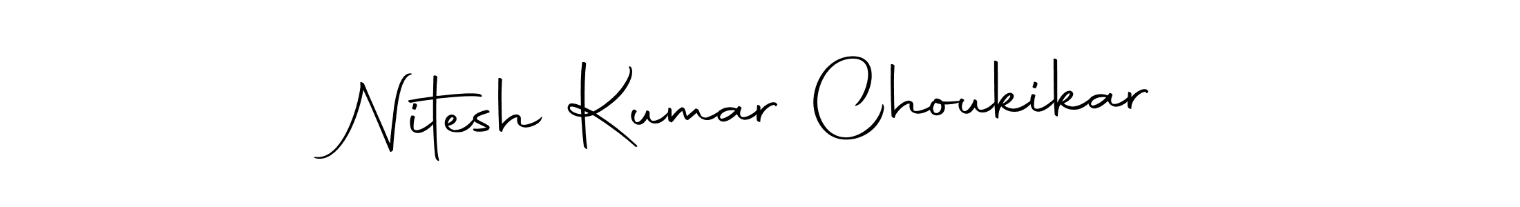 Nitesh Kumar Choukikar stylish signature style. Best Handwritten Sign (Autography-DOLnW) for my name. Handwritten Signature Collection Ideas for my name Nitesh Kumar Choukikar. Nitesh Kumar Choukikar signature style 10 images and pictures png