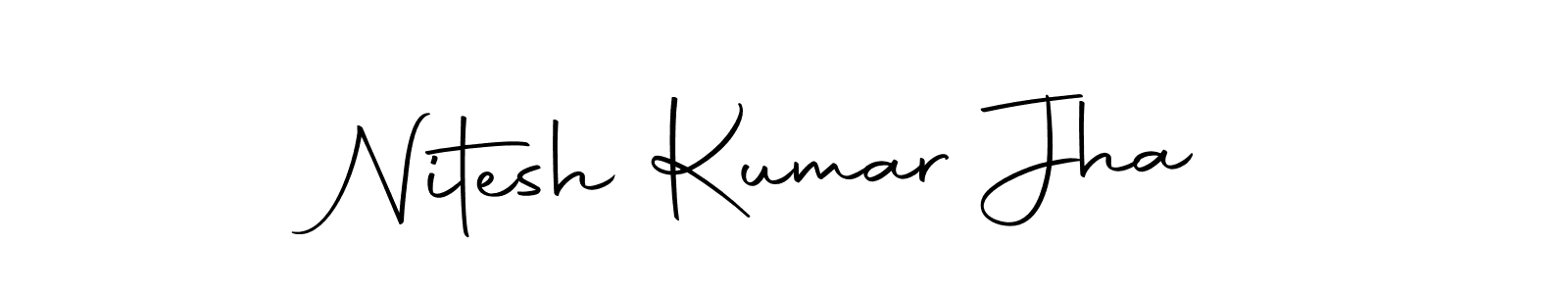 Make a beautiful signature design for name Nitesh Kumar Jha. With this signature (Autography-DOLnW) style, you can create a handwritten signature for free. Nitesh Kumar Jha signature style 10 images and pictures png