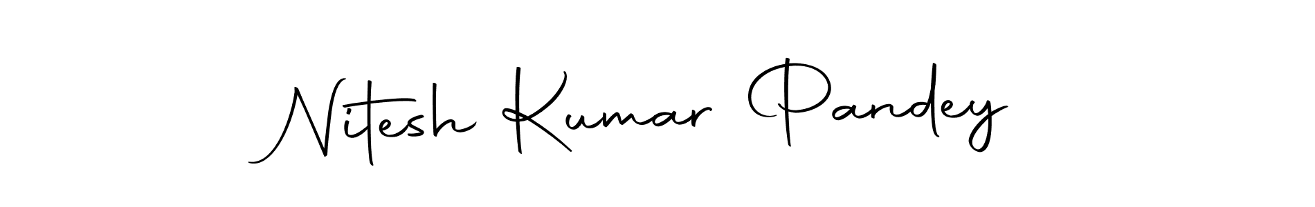 Create a beautiful signature design for name Nitesh Kumar Pandey. With this signature (Autography-DOLnW) fonts, you can make a handwritten signature for free. Nitesh Kumar Pandey signature style 10 images and pictures png