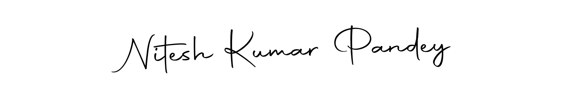 Create a beautiful signature design for name Nitesh Kumar Pandey. With this signature (Autography-DOLnW) fonts, you can make a handwritten signature for free. Nitesh Kumar Pandey signature style 10 images and pictures png