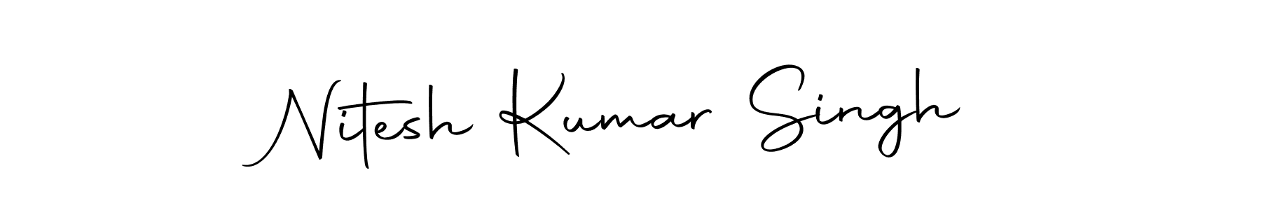 Create a beautiful signature design for name Nitesh Kumar Singh. With this signature (Autography-DOLnW) fonts, you can make a handwritten signature for free. Nitesh Kumar Singh signature style 10 images and pictures png