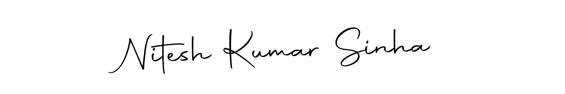 Create a beautiful signature design for name Nitesh Kumar Sinha. With this signature (Autography-DOLnW) fonts, you can make a handwritten signature for free. Nitesh Kumar Sinha signature style 10 images and pictures png