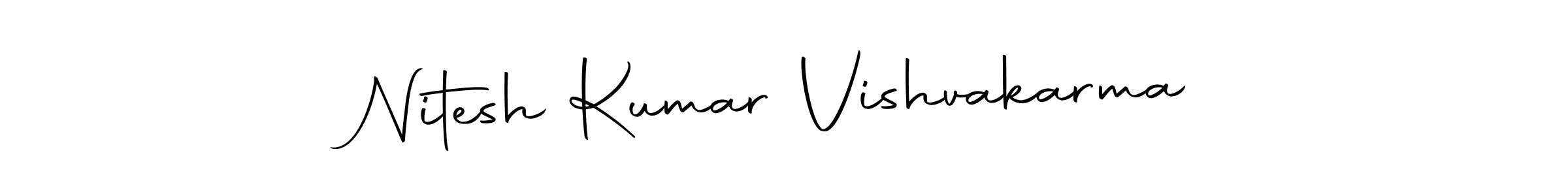 Design your own signature with our free online signature maker. With this signature software, you can create a handwritten (Autography-DOLnW) signature for name Nitesh Kumar Vishvakarma. Nitesh Kumar Vishvakarma signature style 10 images and pictures png