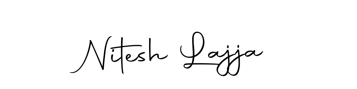 How to make Nitesh Lajja signature? Autography-DOLnW is a professional autograph style. Create handwritten signature for Nitesh Lajja name. Nitesh Lajja signature style 10 images and pictures png