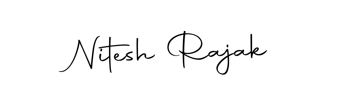 Design your own signature with our free online signature maker. With this signature software, you can create a handwritten (Autography-DOLnW) signature for name Nitesh Rajak. Nitesh Rajak signature style 10 images and pictures png