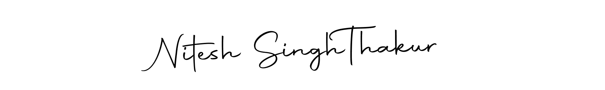 You should practise on your own different ways (Autography-DOLnW) to write your name (Nitesh Singh  Thakur) in signature. don't let someone else do it for you. Nitesh Singh  Thakur signature style 10 images and pictures png