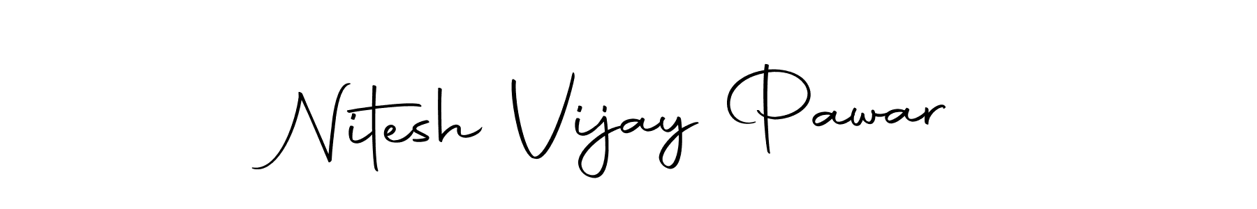 You can use this online signature creator to create a handwritten signature for the name Nitesh Vijay Pawar. This is the best online autograph maker. Nitesh Vijay Pawar signature style 10 images and pictures png