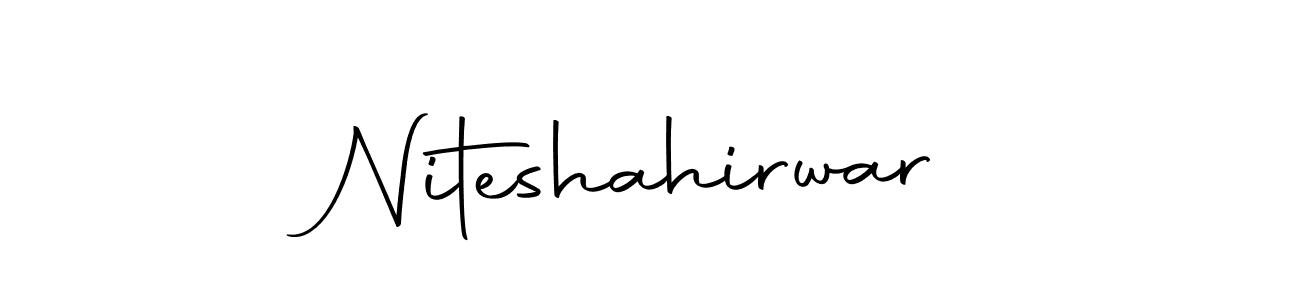 Make a beautiful signature design for name Niteshahirwar. With this signature (Autography-DOLnW) style, you can create a handwritten signature for free. Niteshahirwar signature style 10 images and pictures png