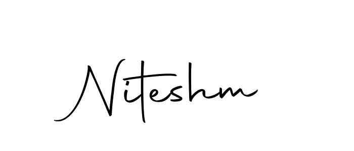 You can use this online signature creator to create a handwritten signature for the name Niteshm. This is the best online autograph maker. Niteshm signature style 10 images and pictures png