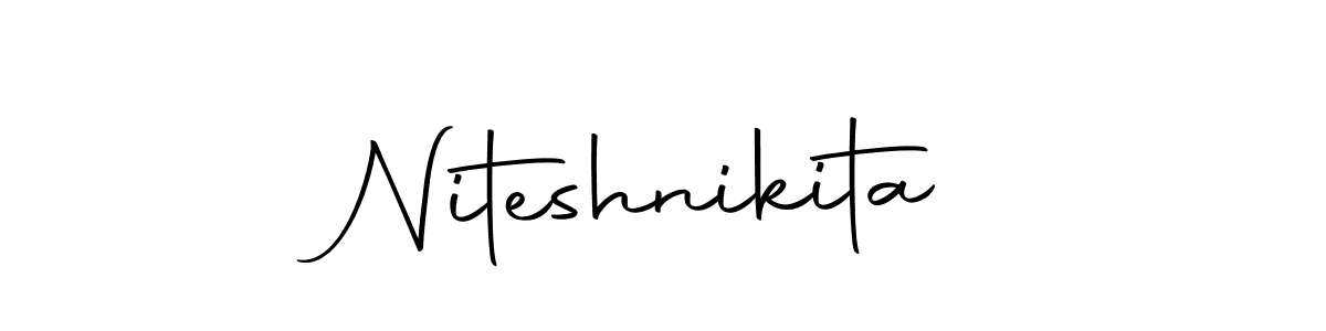 Design your own signature with our free online signature maker. With this signature software, you can create a handwritten (Autography-DOLnW) signature for name Niteshnikita. Niteshnikita signature style 10 images and pictures png