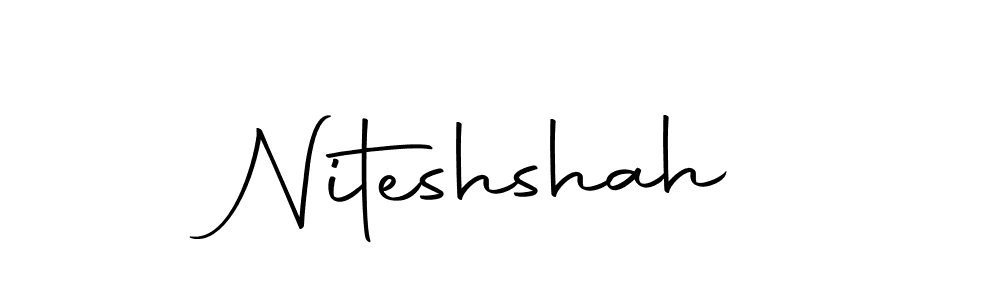 Make a beautiful signature design for name Niteshshah. With this signature (Autography-DOLnW) style, you can create a handwritten signature for free. Niteshshah signature style 10 images and pictures png