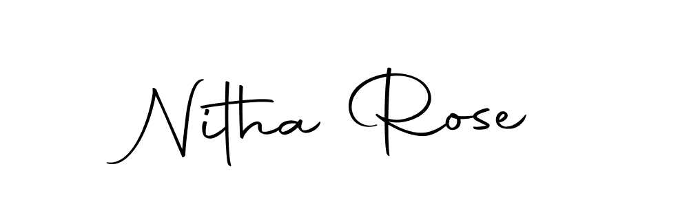 Also You can easily find your signature by using the search form. We will create Nitha Rose name handwritten signature images for you free of cost using Autography-DOLnW sign style. Nitha Rose signature style 10 images and pictures png