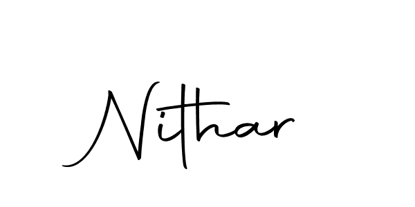 Also we have Nithar name is the best signature style. Create professional handwritten signature collection using Autography-DOLnW autograph style. Nithar signature style 10 images and pictures png