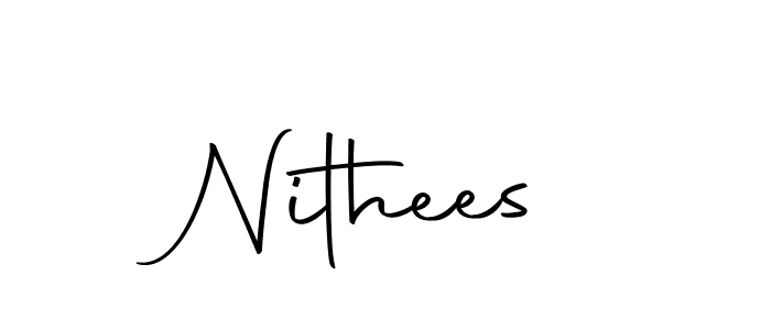 You should practise on your own different ways (Autography-DOLnW) to write your name (Nithees) in signature. don't let someone else do it for you. Nithees signature style 10 images and pictures png