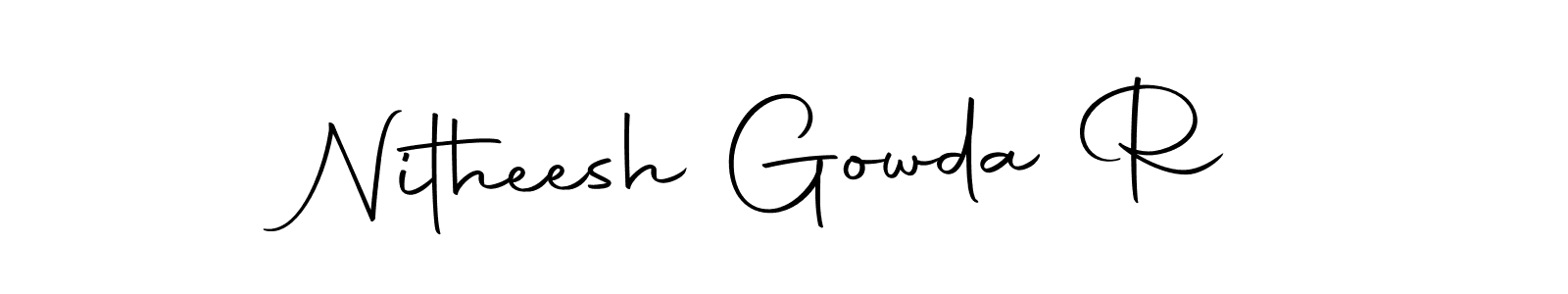 Once you've used our free online signature maker to create your best signature Autography-DOLnW style, it's time to enjoy all of the benefits that Nitheesh Gowda R name signing documents. Nitheesh Gowda R signature style 10 images and pictures png