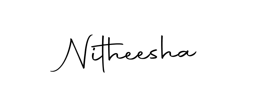 Also You can easily find your signature by using the search form. We will create Nitheesha name handwritten signature images for you free of cost using Autography-DOLnW sign style. Nitheesha signature style 10 images and pictures png