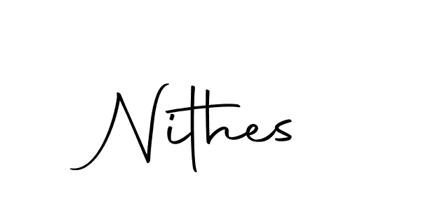 You should practise on your own different ways (Autography-DOLnW) to write your name (Nithes) in signature. don't let someone else do it for you. Nithes signature style 10 images and pictures png