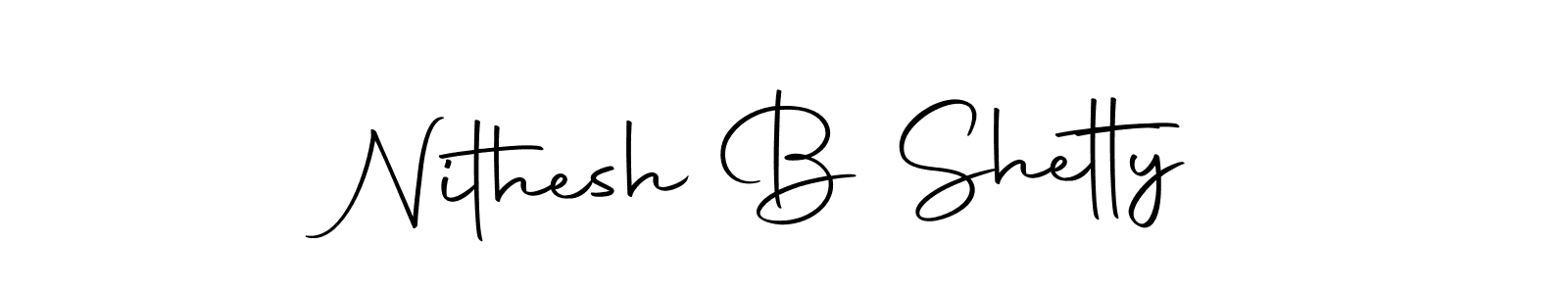 The best way (Autography-DOLnW) to make a short signature is to pick only two or three words in your name. The name Nithesh B Shetty include a total of six letters. For converting this name. Nithesh B Shetty signature style 10 images and pictures png