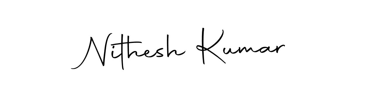 Create a beautiful signature design for name Nithesh Kumar. With this signature (Autography-DOLnW) fonts, you can make a handwritten signature for free. Nithesh Kumar signature style 10 images and pictures png