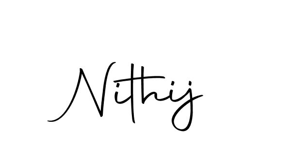 Create a beautiful signature design for name Nithij. With this signature (Autography-DOLnW) fonts, you can make a handwritten signature for free. Nithij signature style 10 images and pictures png