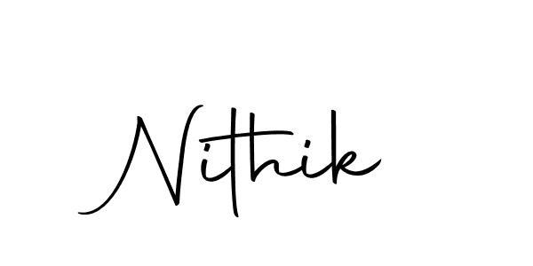 You can use this online signature creator to create a handwritten signature for the name Nithik. This is the best online autograph maker. Nithik signature style 10 images and pictures png