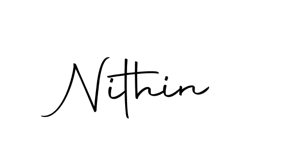 Design your own signature with our free online signature maker. With this signature software, you can create a handwritten (Autography-DOLnW) signature for name Nithin. Nithin signature style 10 images and pictures png