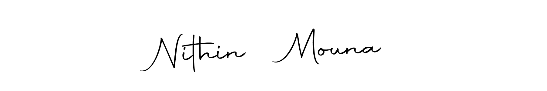 Create a beautiful signature design for name Nithin❤️ Mouna. With this signature (Autography-DOLnW) fonts, you can make a handwritten signature for free. Nithin❤️ Mouna signature style 10 images and pictures png