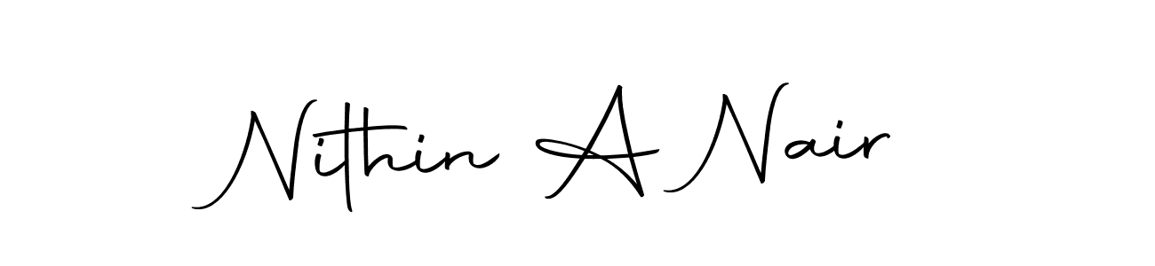 Here are the top 10 professional signature styles for the name Nithin A Nair. These are the best autograph styles you can use for your name. Nithin A Nair signature style 10 images and pictures png