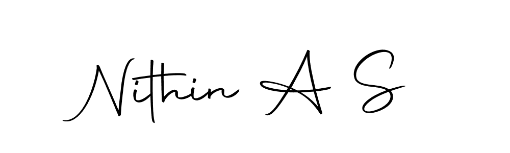 Nithin A S stylish signature style. Best Handwritten Sign (Autography-DOLnW) for my name. Handwritten Signature Collection Ideas for my name Nithin A S. Nithin A S signature style 10 images and pictures png