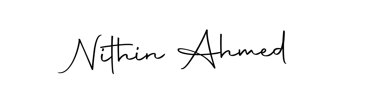 Also we have Nithin Ahmed name is the best signature style. Create professional handwritten signature collection using Autography-DOLnW autograph style. Nithin Ahmed signature style 10 images and pictures png