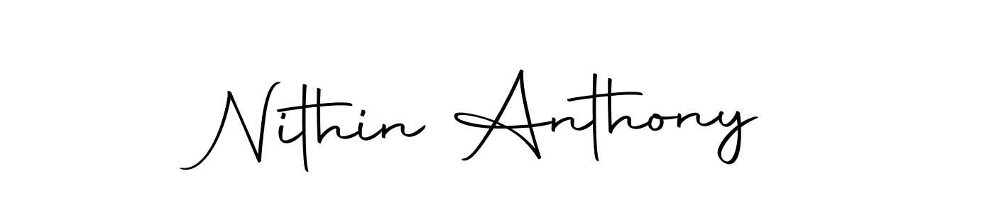 Use a signature maker to create a handwritten signature online. With this signature software, you can design (Autography-DOLnW) your own signature for name Nithin Anthony. Nithin Anthony signature style 10 images and pictures png