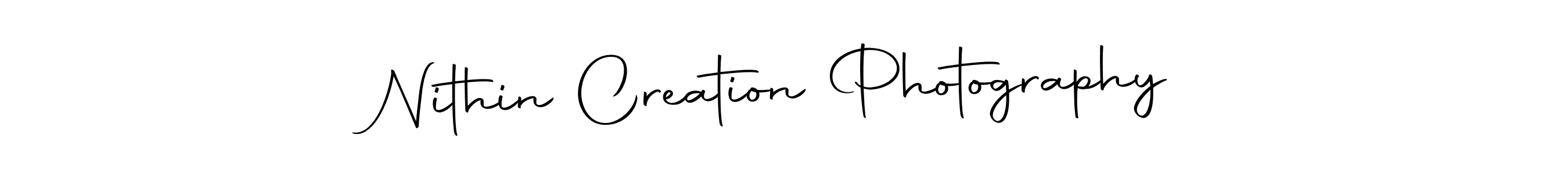 You should practise on your own different ways (Autography-DOLnW) to write your name (Nithin Creation Photography) in signature. don't let someone else do it for you. Nithin Creation Photography signature style 10 images and pictures png