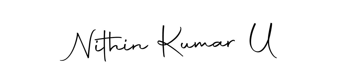 Also we have Nithin Kumar U name is the best signature style. Create professional handwritten signature collection using Autography-DOLnW autograph style. Nithin Kumar U signature style 10 images and pictures png