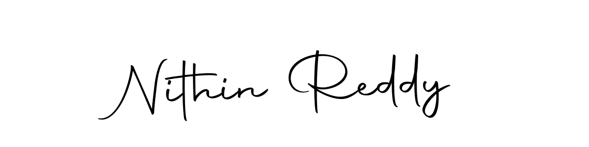 Make a beautiful signature design for name Nithin Reddy. With this signature (Autography-DOLnW) style, you can create a handwritten signature for free. Nithin Reddy signature style 10 images and pictures png
