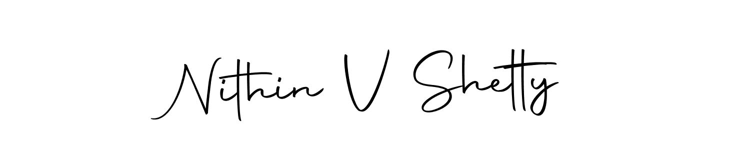 Make a short Nithin V Shetty signature style. Manage your documents anywhere anytime using Autography-DOLnW. Create and add eSignatures, submit forms, share and send files easily. Nithin V Shetty signature style 10 images and pictures png
