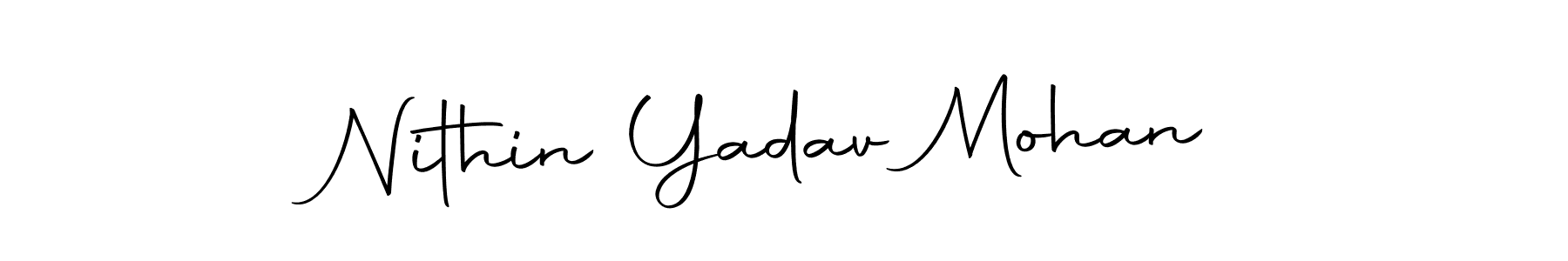 Design your own signature with our free online signature maker. With this signature software, you can create a handwritten (Autography-DOLnW) signature for name Nithin Yadav Mohan. Nithin Yadav Mohan signature style 10 images and pictures png