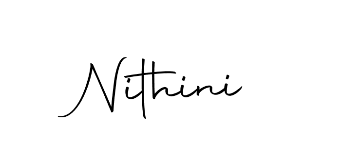 Create a beautiful signature design for name Nithini. With this signature (Autography-DOLnW) fonts, you can make a handwritten signature for free. Nithini signature style 10 images and pictures png