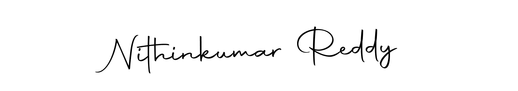 Nithinkumar Reddy stylish signature style. Best Handwritten Sign (Autography-DOLnW) for my name. Handwritten Signature Collection Ideas for my name Nithinkumar Reddy. Nithinkumar Reddy signature style 10 images and pictures png