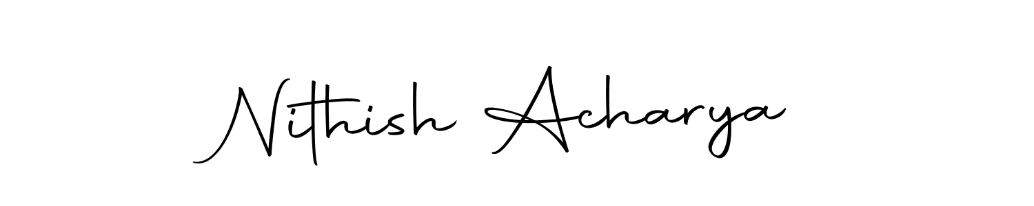 Once you've used our free online signature maker to create your best signature Autography-DOLnW style, it's time to enjoy all of the benefits that Nithish Acharya name signing documents. Nithish Acharya signature style 10 images and pictures png