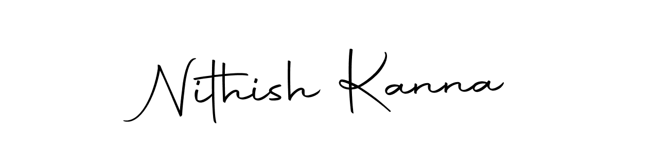 You should practise on your own different ways (Autography-DOLnW) to write your name (Nithish Kanna) in signature. don't let someone else do it for you. Nithish Kanna signature style 10 images and pictures png