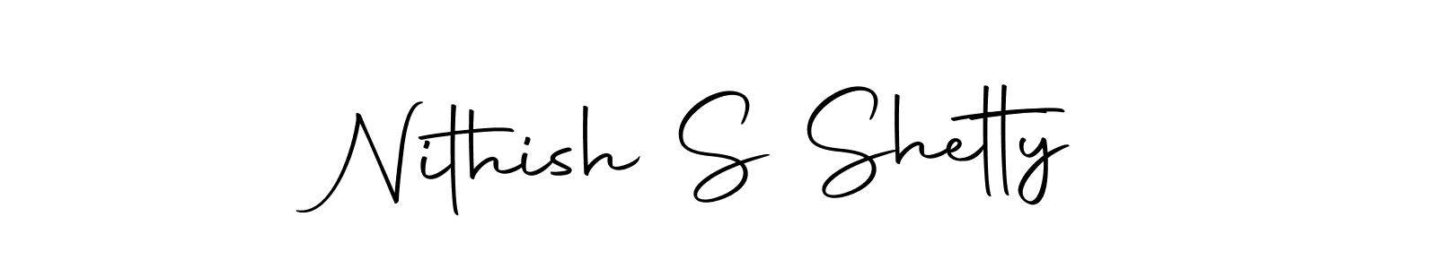 Make a beautiful signature design for name Nithish S Shetty. With this signature (Autography-DOLnW) style, you can create a handwritten signature for free. Nithish S Shetty signature style 10 images and pictures png