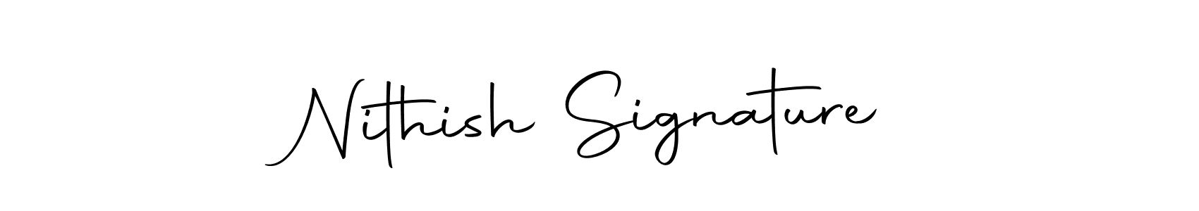 Make a beautiful signature design for name Nithish Signature. With this signature (Autography-DOLnW) style, you can create a handwritten signature for free. Nithish Signature signature style 10 images and pictures png