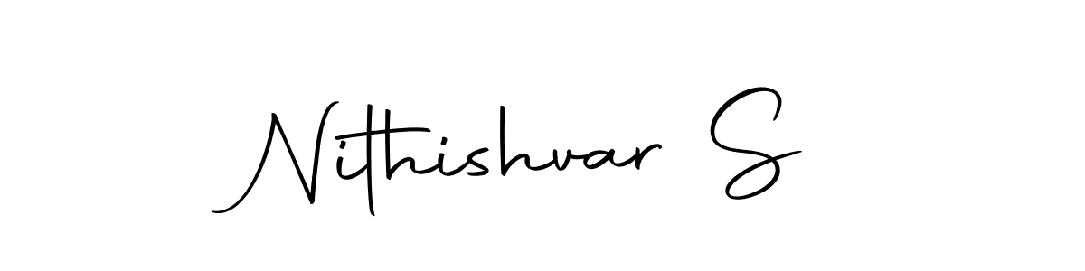This is the best signature style for the Nithishvar S name. Also you like these signature font (Autography-DOLnW). Mix name signature. Nithishvar S signature style 10 images and pictures png