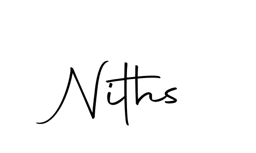 You can use this online signature creator to create a handwritten signature for the name Niths. This is the best online autograph maker. Niths signature style 10 images and pictures png