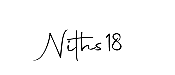 The best way (Autography-DOLnW) to make a short signature is to pick only two or three words in your name. The name Niths18 include a total of six letters. For converting this name. Niths18 signature style 10 images and pictures png