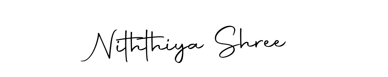 Create a beautiful signature design for name Niththiya Shree. With this signature (Autography-DOLnW) fonts, you can make a handwritten signature for free. Niththiya Shree signature style 10 images and pictures png