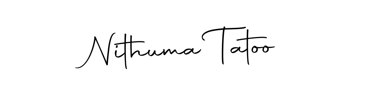 Design your own signature with our free online signature maker. With this signature software, you can create a handwritten (Autography-DOLnW) signature for name Nithuma Tatoo. Nithuma Tatoo signature style 10 images and pictures png