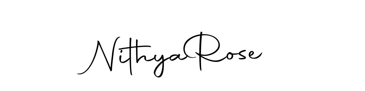 This is the best signature style for the Nithya  Rose name. Also you like these signature font (Autography-DOLnW). Mix name signature. Nithya  Rose signature style 10 images and pictures png