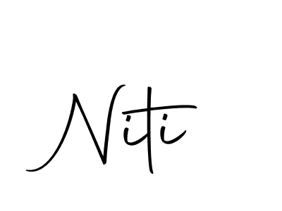 How to make Niti signature? Autography-DOLnW is a professional autograph style. Create handwritten signature for Niti name. Niti signature style 10 images and pictures png